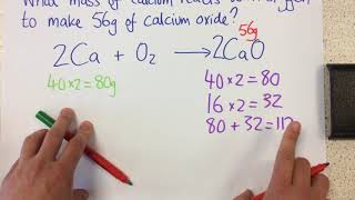 Calculating masses in reactions  p27 Chem [upl. by Crescin]