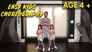 Easy Kids Choreography  Hip Hop Dance Tutorial AGES 4  MihranTV [upl. by Gnolb]