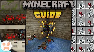 EASY SPIDER SPAWNER XP FARM  The Minecraft Guide  Tutorial Lets Play Ep 69 [upl. by Carmelle]