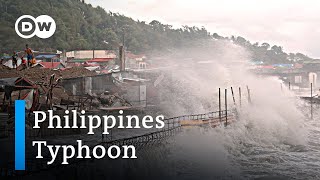 Philippines hit by Typhoon Vongfong  DW News [upl. by Marlo]