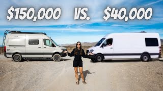 150k vs 40k SPRINTER VAN full tour [upl. by Gilberto]