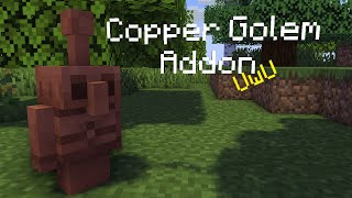 Copper Golems Addon  Minecraft Pocket Edition [upl. by Ymer745]