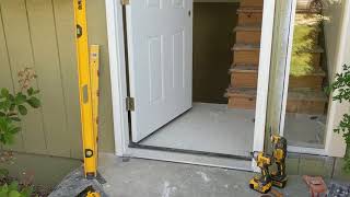 Jeld Wen Front Door Installation  Really crappy products and craftsmanship PART 1 [upl. by Aneehsak]