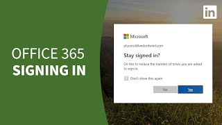Office 365 Tutorial  How to Log In [upl. by Qiratla]