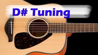 D Guitar Tuning  half step down D G C F A D [upl. by Ob513]