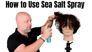 How to Use Sea Salt Spray  TheSalonGuy [upl. by Mcfadden]