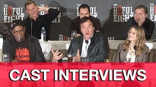 THE HATEFUL EIGHT Cast Interviews  Quentin Tarantino Channing Tatum Samuel L Jackson [upl. by Ledniahs]