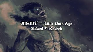 MGMT  Little Dark Age Slowed  Reverb [upl. by Ameerahs]