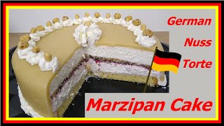 German Marzipan Cake Recipe [upl. by Armmat657]