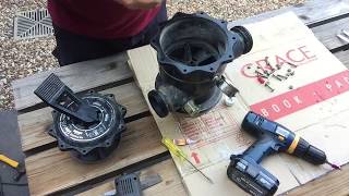 How to service Lube amp repair a Hayward multi port valve from a swimming pool sand filter Vari flo [upl. by Enelrahc328]