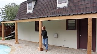 How To Build a Covered Patio  DIY Porch Part 2 [upl. by Sreip]