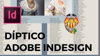 MAQUETACIÓN DÍPTICO  ADOBE INDESIGN TUTORIAL [upl. by Deyes]