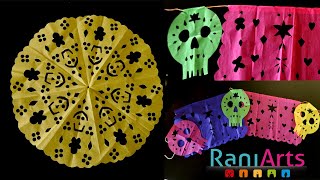 Cómo hacer PAPEL PICADO  3 diseños fáciles  DIY [upl. by Ajet53]