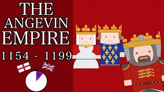 Ten Minute English and British History 10  The Angevin Empire and Richard the Lionheart [upl. by Nipha]