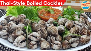 Thaistyle Boiled Blood Cockles Recipe [upl. by Ahsinal]