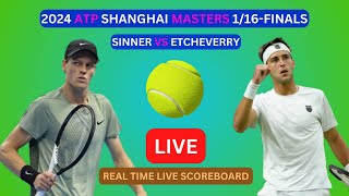 Jannik Sinner Vs Tomas Martin Etcheverry LIVE Score UPDATE 2024 ATP Shanghai Tennis 116Finals [upl. by Eak]