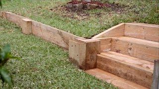 Easy DIY Retaining Wall [upl. by Imuy]