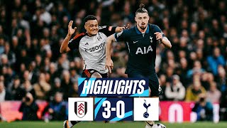 FULHAM 30 TOTTENHAM HOTSPUR  PREMIER LEAGUE HIGHLIGHTS [upl. by Angadresma832]