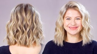 Updated Beachy Waves Short Hair Tutorial [upl. by Nnyw]