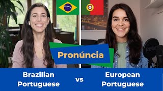 Brazilian vs European Portuguese  PRONUNCIATION MiaEsmerizAcademy [upl. by Adnohral]