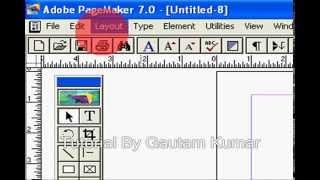 Master page Tutorial in Adobe Pagemaker 70 [upl. by Rai]