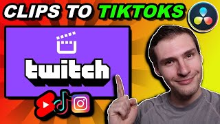 How to Edit Gaming Clips For TikTok In Davinci Resolve [upl. by Eitra346]