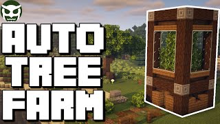 Minecraft IMPROVED 117 Automatic Tree Farm  NO ZERO TICK  Easy Tutorial [upl. by Harlie]