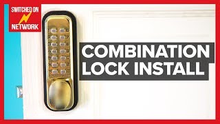 How to Install a Digital Push Button Keyless Entry Combination Door Lock [upl. by Nawat721]