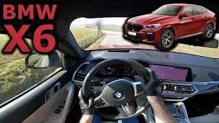 2021 BMW X6 40d xDrive  POV test drive [upl. by Cissej]