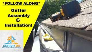 DIY Gutter Installation And Assembly  Complete Tutorial [upl. by Kimmel]