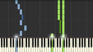 Big Bopper Chantilly Lace Piano Tutorial Synthesia [upl. by Adabelle]