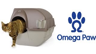 Omega Paw SelfCleaning Litter Box How to Use [upl. by Airetas785]