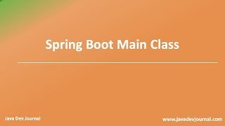 SpringBootApplication Annotation [upl. by Florence366]