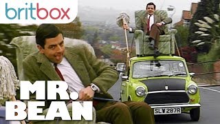 Mr Bean Driving on the Roof of His Car  Mr Bean [upl. by Adlare]