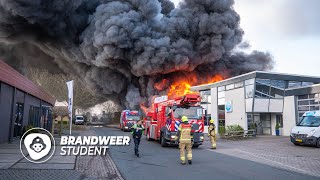 GROTE BRAND BIJ BANDENBEDRIJF [upl. by Liebermann569]