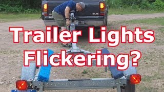 FIX YOUR TRAILER LIGHTS 6  Trick For Flickering Lights [upl. by Cynde]