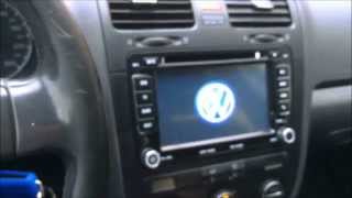 Installazione Autoradio VW GOLF 5 MK5 Install 2 DIN GPS [upl. by Kenway]