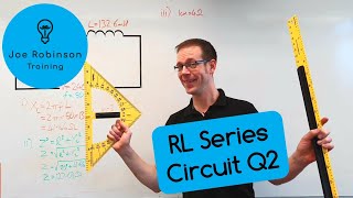 How to Calculate Inductive Reactance amp Impedance for a Resistor amp an Inductor connected in Series Q2 [upl. by Adnilem]