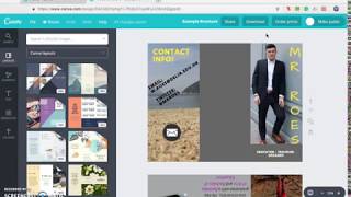 Printing Your Brochure on Canva [upl. by Morehouse351]