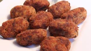 Italian Rice Croquettes  Arancini  Rice Balls Recipe [upl. by Oecam]