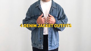 4 Ways To Style a Denim Jacket  Mens Fashion 2020 [upl. by Mendelson]