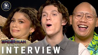 SpiderMan No Way Home Cast Interview [upl. by Funch]