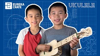 We Built a Ukulele KiwiCo Eureka Crate Unboxing and Review 2020  STEM Project [upl. by Ervin729]