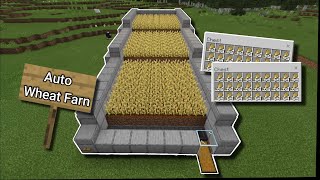 How to make an Auto Wheat Farm in Minecraft [upl. by Eimarrej]