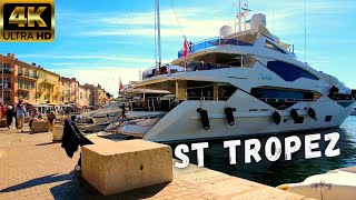 💲 Yachts of Saint Tropez ⚓ France Riviera Walking Tour 2021 [upl. by Reiniar]