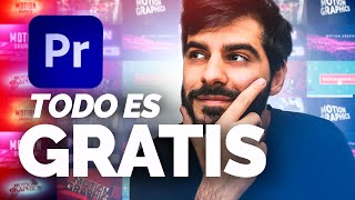 700 RECURSOS GRATIS sin descargar NADA GRAPHICS y PLANTILLAS para PREMIERE PRO Español [upl. by Ahsinnor145]