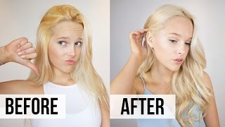 How to Fix Brassy Hair  At Home Toner Tutorial [upl. by Eki]