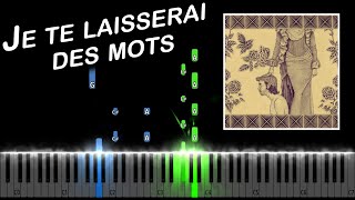 Je Te Laisserai Des Mots Piano Tutorial [upl. by Dickens750]