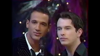 Boy Bands ALLIAGE amp BOYZONE in Duet  quotTE GARDER PRÈS DE MOIquot 1998  French TV  M DRUCKER [upl. by Naryt]