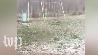 Severe weather hits Alabama Mississippi [upl. by Olracnaig254]